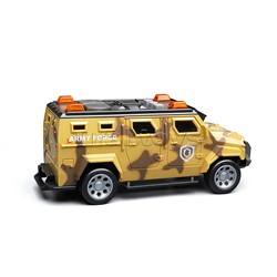 Машина "Броневик" 1:32 (свет. Звук) в коробке