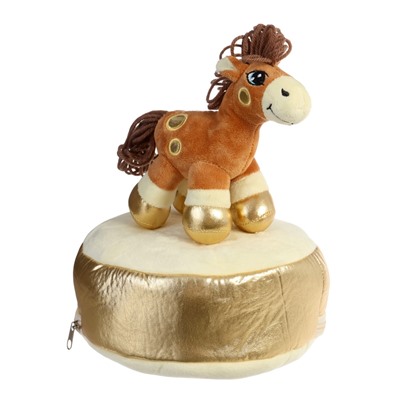 Мягкая игрушка - конфетница «Веселая лошадка», 21 см