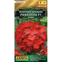 1696A Пеларгония Рафаэлла F1 алая 5 шт