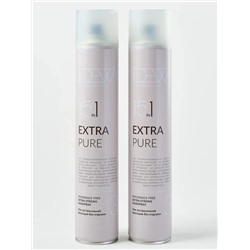DEW Professional Лак для волос экстрасильной фиксации без отдушки / Extra Pure, 500 мл 27961