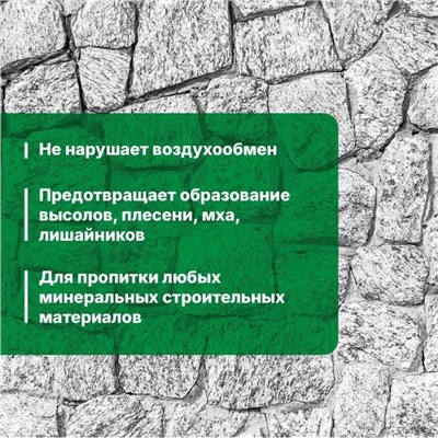 Пропитка для камня Prosept Aquaisol, гидрофобизирующий состав, Концентрат 1:2, 5 л