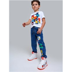 Брюки текстильные джинсовые для мальчиков