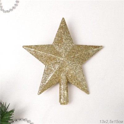 Верхушка на елку Звезда 15 см / ZAF210135 /уп 600/