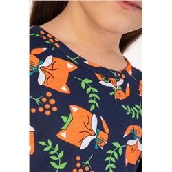 Хлопковое платье для девочки Happyfox