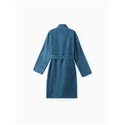 Халат махровый мужской «Глава семьи», размер 56-58, морская волна