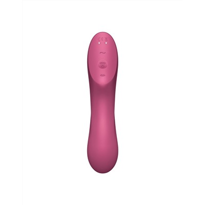 Малиновый вакуум-волновой вибростимулятор Satisfyer Curvy Trinity 3