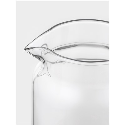 Кувшин «Акация», 1 л, 15×10×22, деревянная ручка и крышка-сито, стекло, прозрачный