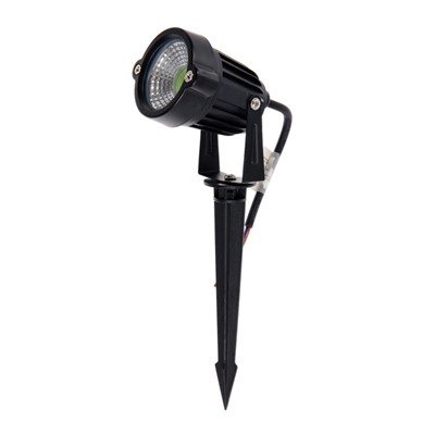 Светильник светодиодный грунтовый, 7 Вт, 630 лм, IP65, 220 В, зелёное свечение