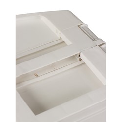 УЦЕНКА Органайзер для хранения, 8 секций, 2 ящика, 25×16.5×20 см, белый