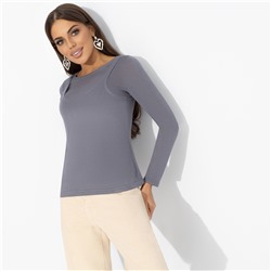 Лонгслив со съемным топом, Улетаю в космос (серый) 2 в 1