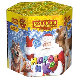 Батарея салютов "Мороз и Ко" (0,8" х 19 залп.) * в кор. 18 шт. Срок до 01.04.28