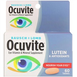 Bausch & Lomb, витаминная и минеральная добавка для глаз, лютеин и антиоксиданты, 60 таблеток