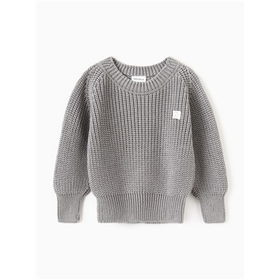 Джемпер вязаный Крошка Я, рост 74-80 см, серый