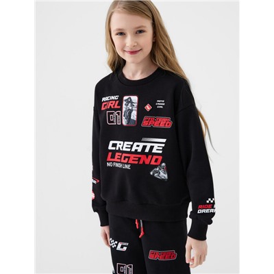 Толстовка трикотажная для девочек