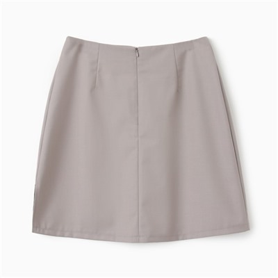 Юбка мини женская MINAKU: Casual Collection, бежевая, размер 46