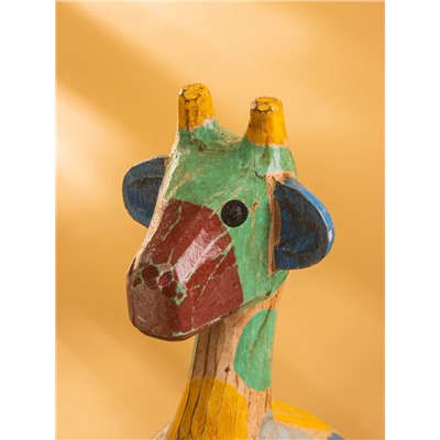 Сувенир «Жирафик», 12×12×30 см, дерево, разноцветный