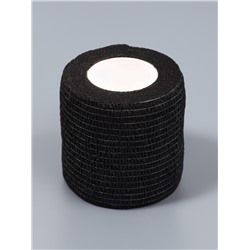 Лента бандажная, 5 см × 5 м, чёрная