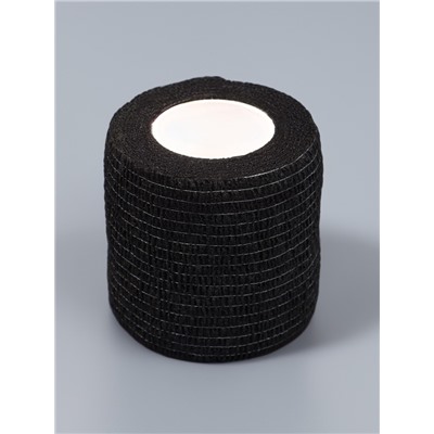 Лента бандажная, 5 см × 5 м, чёрная