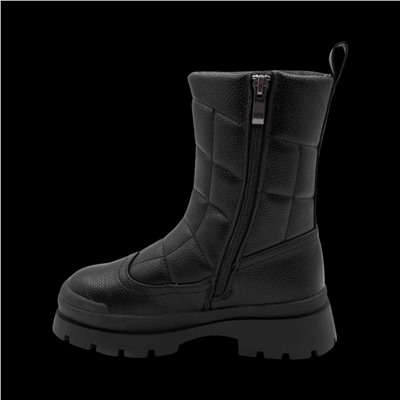 Сапоги на меху GW17-1 черные п/п