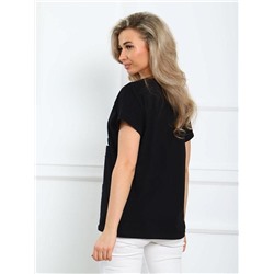 Футболка "Флорет" (Черный)