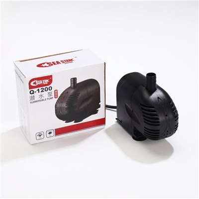 Помпа фонтанная Sea Star Q-1200, 1200 л/ч, 18 Вт, высота подъема воды 1.2 м