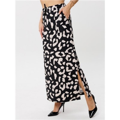 Юбка женская Ю-19 (Черный леопард)