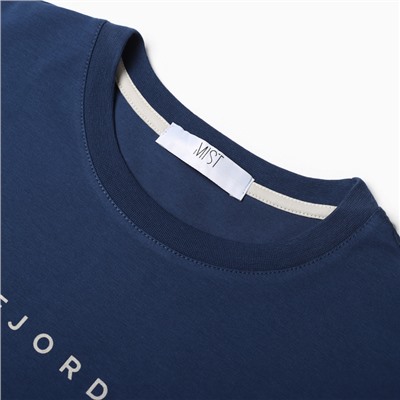 Футболка мужская MIST Fjord, размер 46, синий