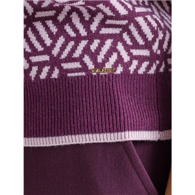 Джемпер жаккардовой вязки с кашемиром