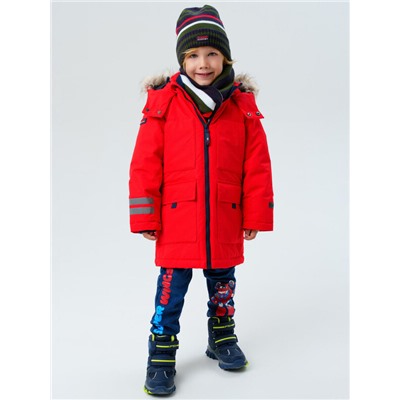 Комплект трикотажный для мальчиков: шапка, снуд