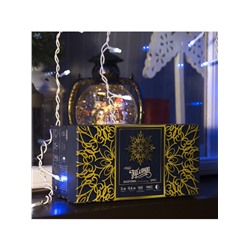 Гирлянда «Бахрома» 3×0.6 м, IP44, УМС, белая нить, 160 LED, свечение бело-синее, мигание, 220 В