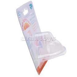 Соска силиконовая для бутылочки с широким горлом точечное отверстие быстрый поток 6+