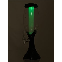 Башня пивная «Вавилон», колба 2 л, подсветка, батарейки Ag10, пластик, чёрная