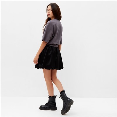 Юбка баллон мини женская MIST, размер L, чёрная