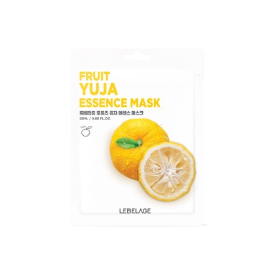 Lebelage Маска-салфетка с экстрактом юдзу Fruit Yuja Essence Mask