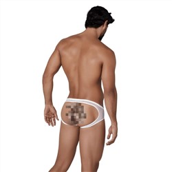 Белые трусы-джоки с ажурными вставками Urge Jockstrap