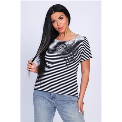 Футболка 82029 (Синяя полоса)