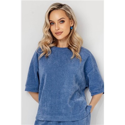 Блузка женская  4482В/02/Джинсовый