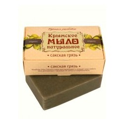 Крымское мыло натуральное Сакская грязь (оливковое) 50гр