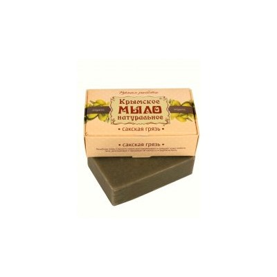 Крымское мыло натуральное Сакская грязь (оливковое) 50гр