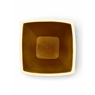 Горшок для цветов «Персей», 60 л, 41×41×49 см, керамический, с поддоном, бежевый