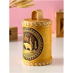 Туес «Лесной Медведь», банка для хранений, береста