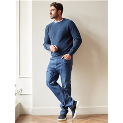 Джемпер фактурной вязки из хлопка с нейлоном