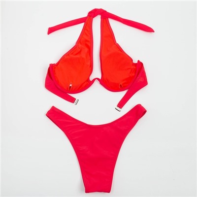 Купальник раздельный бельевой женский MINAKU, размер 48, красный