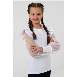 Блузка Яра с длинным рукавом (Белый)