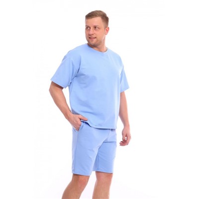 Комплект с шортами Бриз 27 (Голубой)