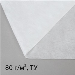 Материал укрывной, 10×1.6 м, плотность 80 г/м², спанбонд с УФ-стабилизатором, белый, Greengo, Эконом 30%