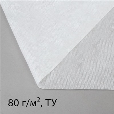 Материал укрывной, 10×1.6 м, плотность 80 г/м², спанбонд с УФ-стабилизатором, белый, Greengo, Эконом 30%