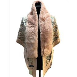 Платок-накидка с мехом