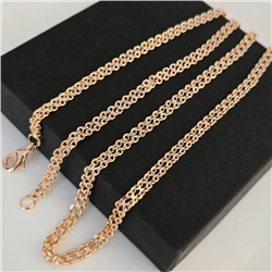 Цепочка на шею ювелирная бижутерия Дубайское золото: покрытие позолота, арт.414.072