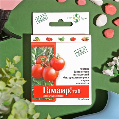 БИО бактерицид «Гамаир», от бактериальных болезней, для томатов и др., таблетки, 20 шт.